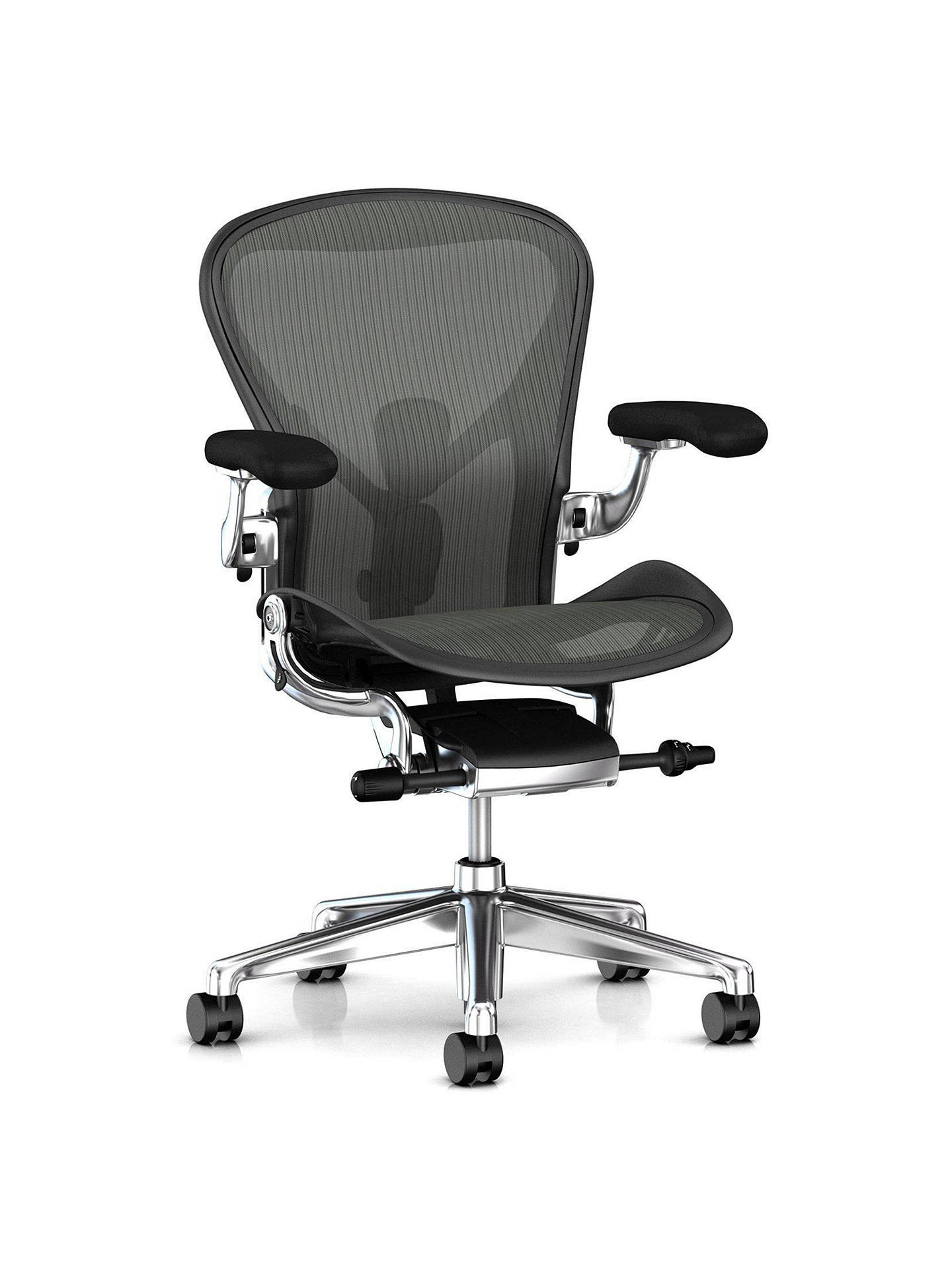 Best ideas about Aeron Office Chair
. Save or Pin Herman Miller New Aeron fice Chair Graphite Polished Now.