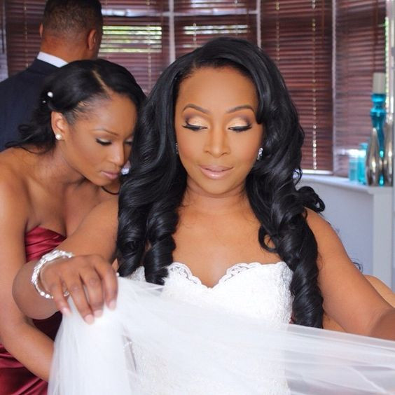 Best ideas about African American Wedding Hairstyles With Weave
. Save or Pin tbt The important bridal prep Cleo s veil was gorgeous Now.