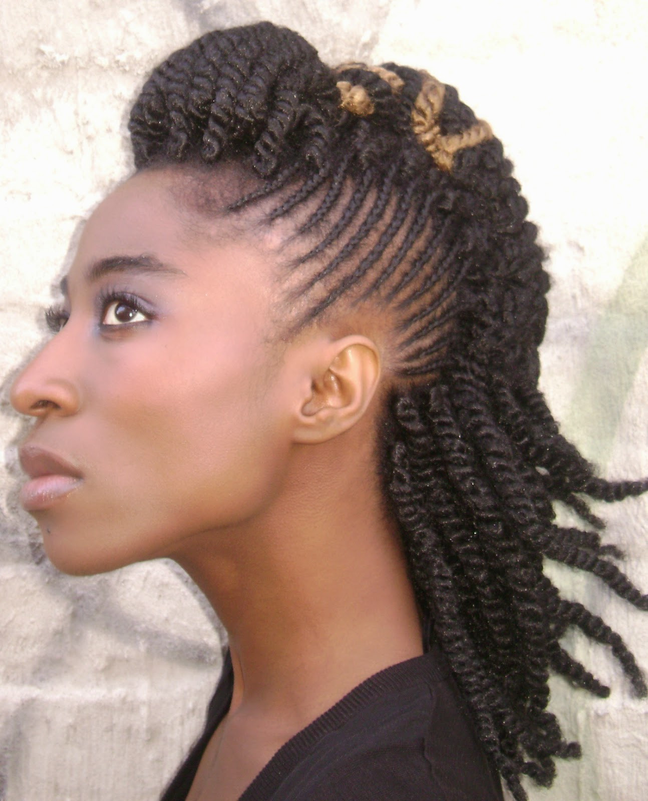 Best ideas about Afro Hairstyles With Braids
. Save or Pin Top 18 2014 Africa America Updo Braids Now.