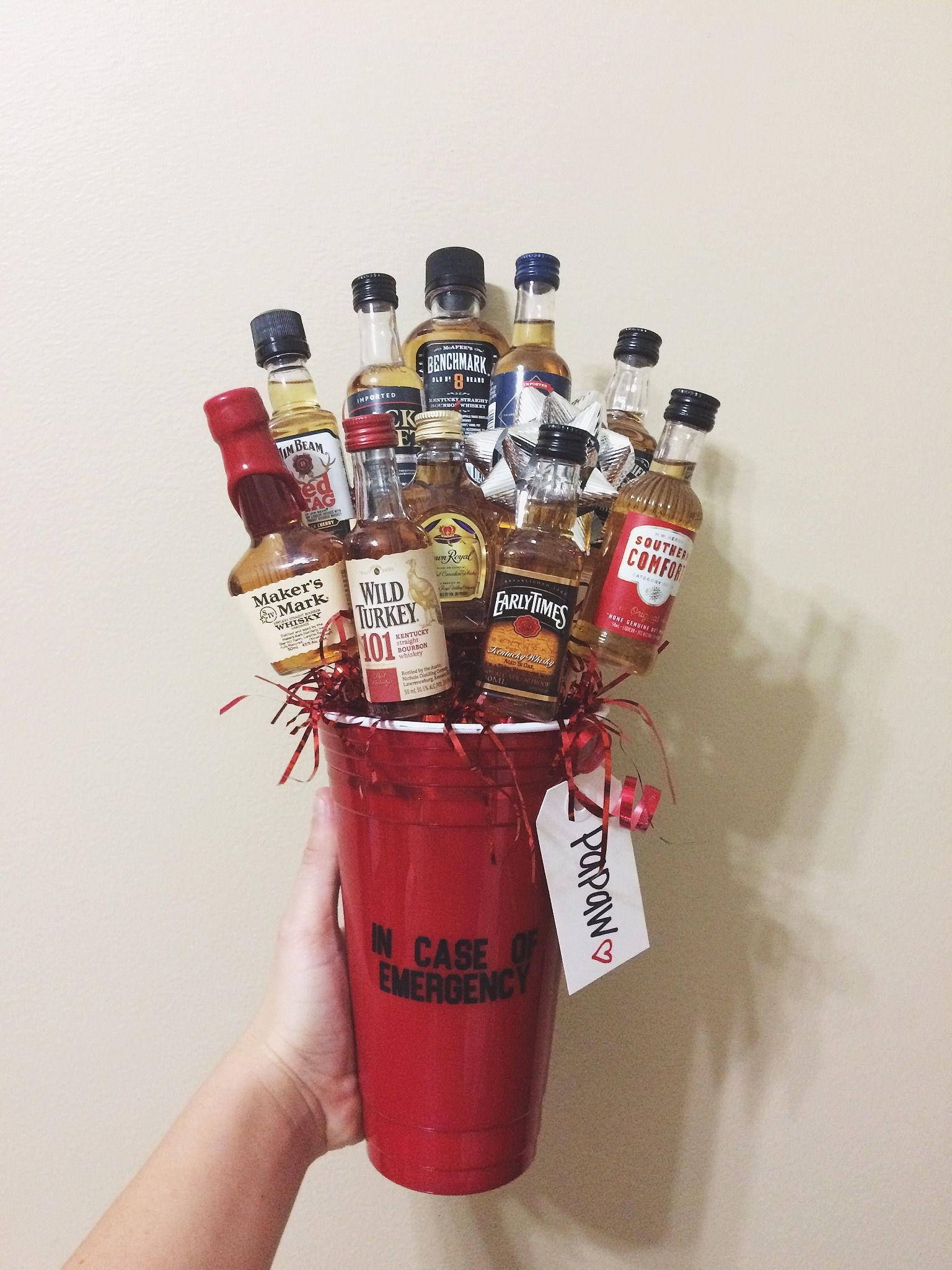 Best ideas about Alcohol Gift Ideas
. Save or Pin Whiskey Liquor Bouquet DIY t birthday anniversary Now.