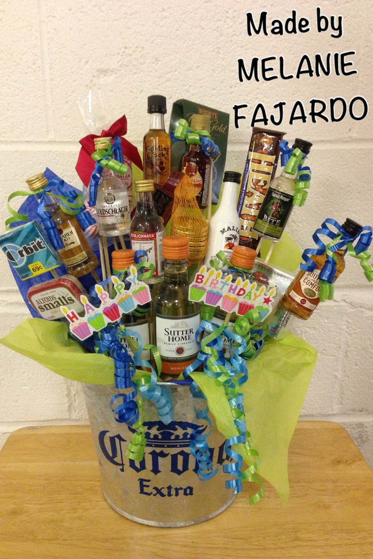 Best ideas about Alcohol Gift Ideas
. Save or Pin 25 best ideas about Liquor t baskets on Pinterest Now.