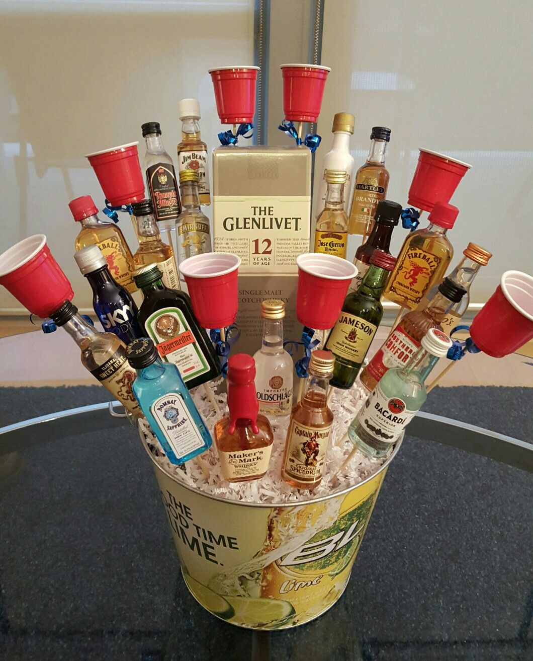 Best ideas about Alcohol Gift Ideas
. Save or Pin The liquor bouquet we made for a 21st birthday present Now.
