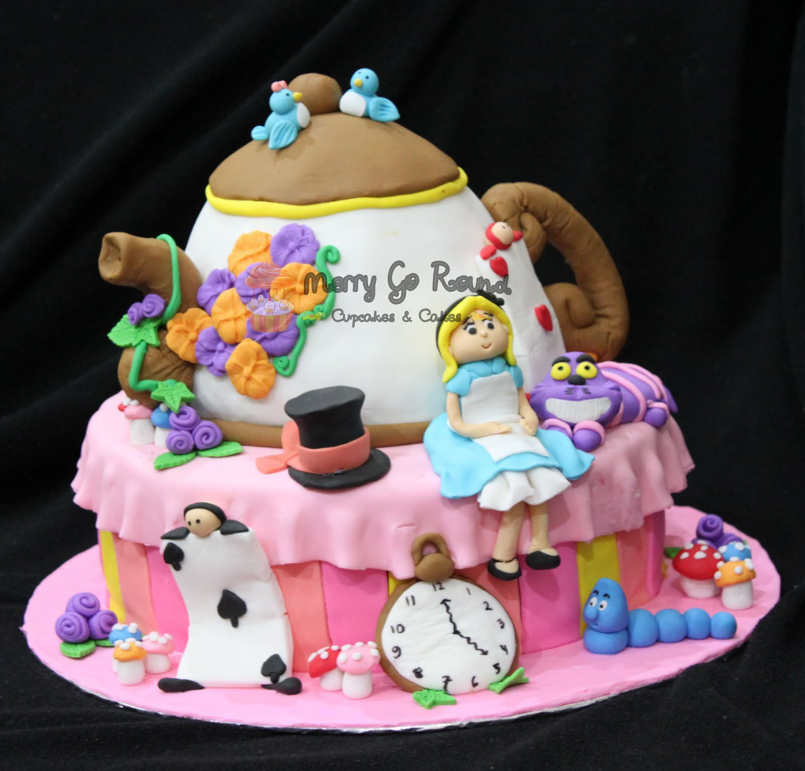 Best ideas about Alice In Wonderland Birthday Cake
. Save or Pin Merry Go Round Cupcakes & Cakes Birthday Cake Alice Now.