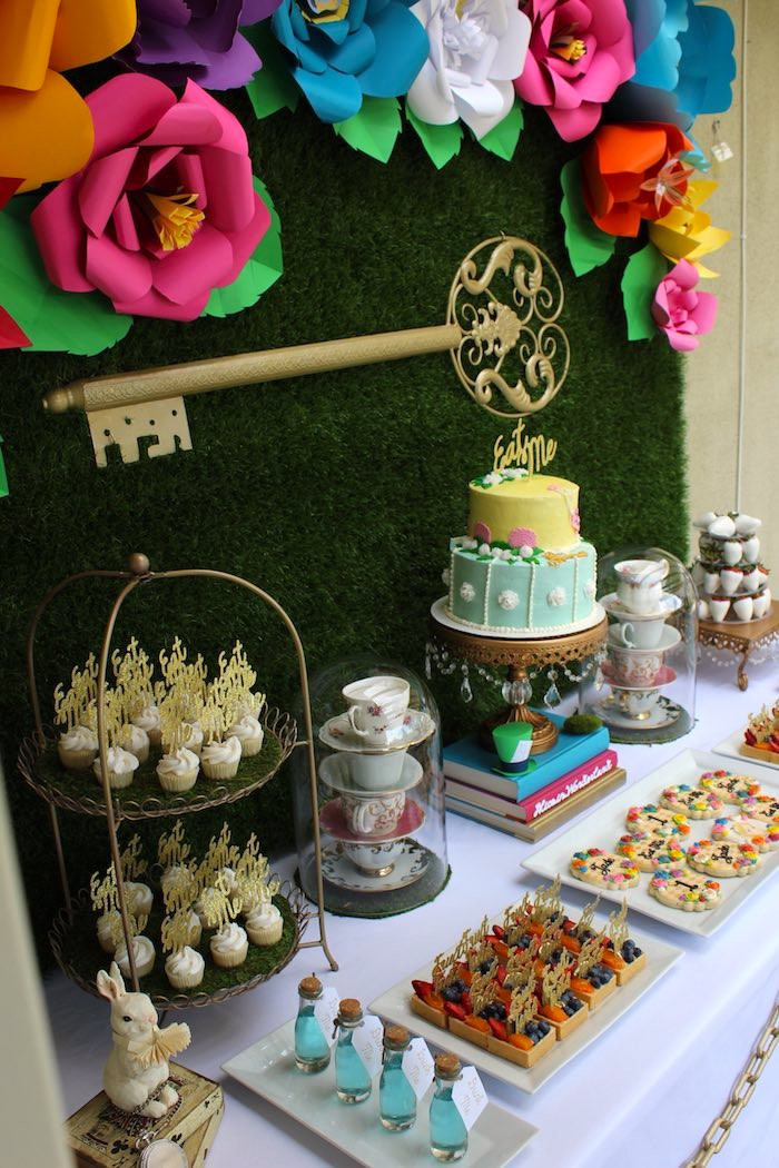Best ideas about Alice In Wonderland Birthday Party
. Save or Pin Kara s Party Ideas Alice In Wonderland Dessert Table Now.