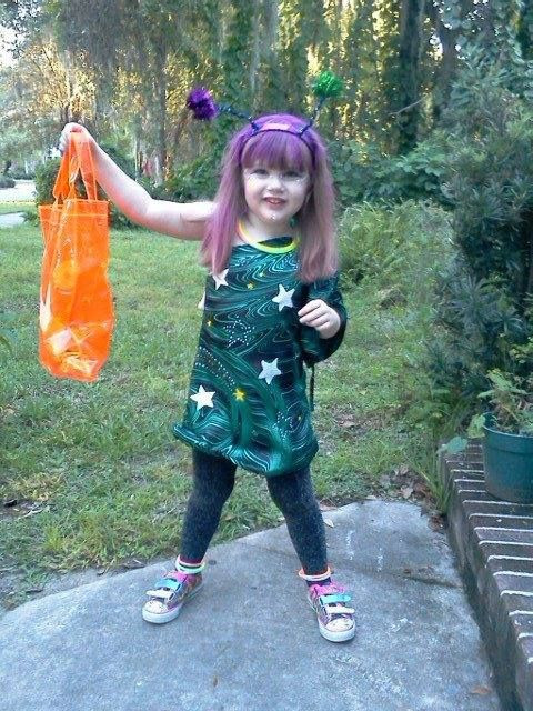 Best ideas about Alien Costume Ideas DIY
. Save or Pin Cute homemade alien costume my daughter wore for Halloween Now.