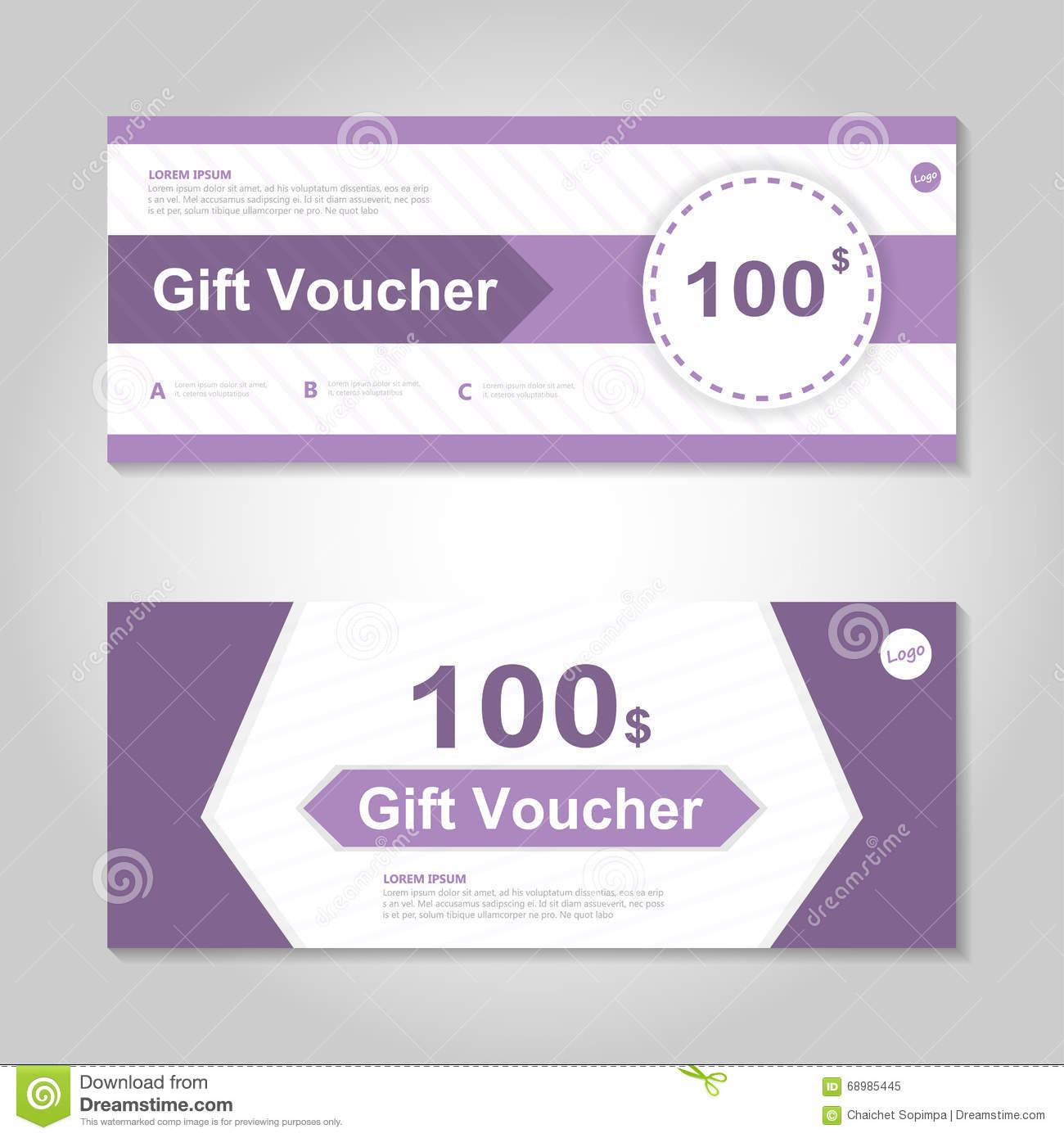 Best ideas about All Data DIY
. Save or Pin Cute Purple Gift Voucher Template Layout Design Set Now.