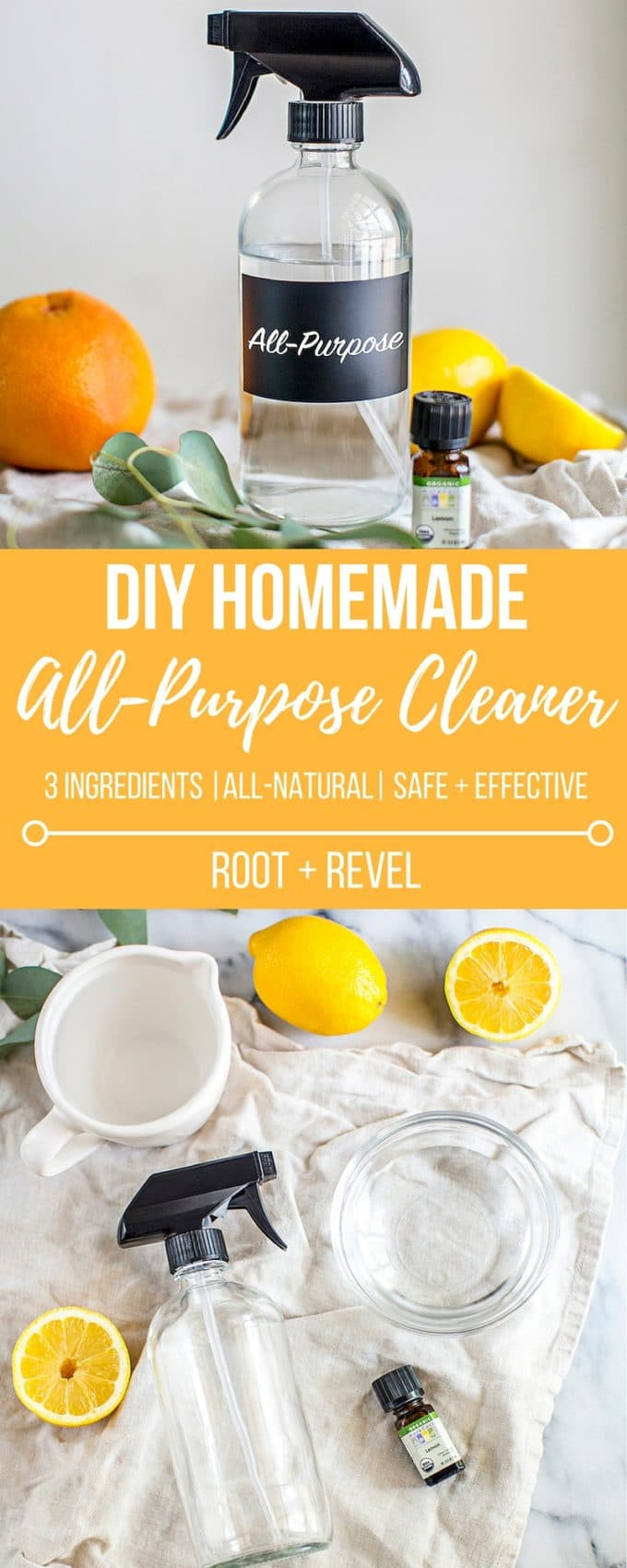 Best ideas about All Purpose Cleaner DIY
. Save or Pin 3 Ingre nt DIY Natural All Purpose Cleaner with Now.