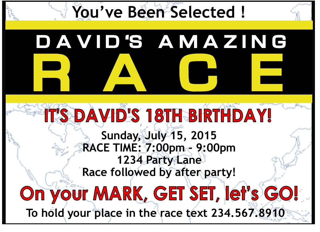 Best ideas about Amazing Race Birthday Party
. Save or Pin Amazing Race party supplies and invitations Now.