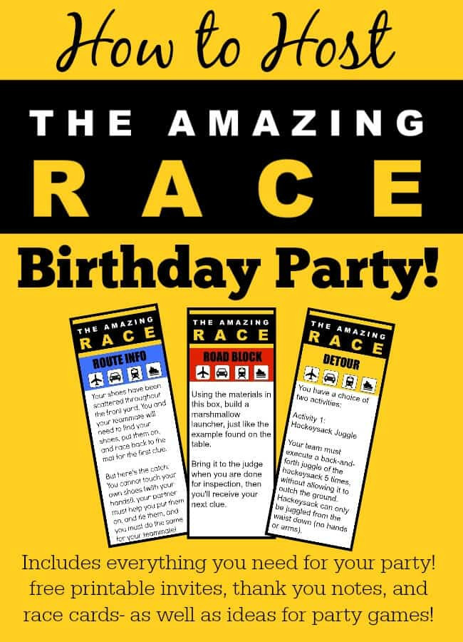 Best ideas about Amazing Race Birthday Party
. Save or Pin Great 11 Year Old Party Idea The Amazing Race Birthday Now.