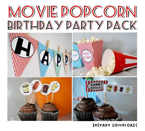 Best ideas about Amc Theater Birthday Party
. Save or Pin Movie Theater Popcorn Birthday Party Pack INSTANT DOWNLOAD Now.