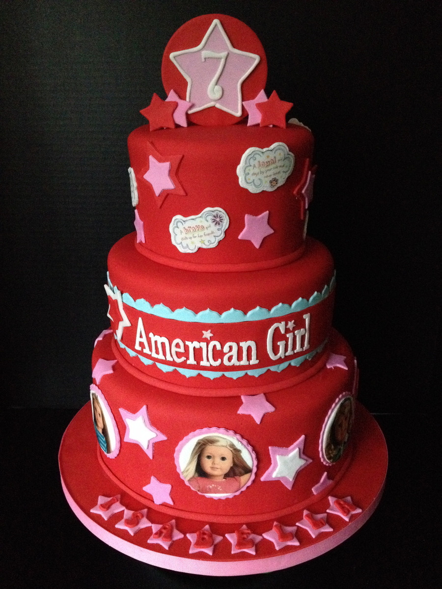 Best ideas about American Girl Birthday Cake
. Save or Pin American Girl Doll Cake All Fondant With Edible Now.