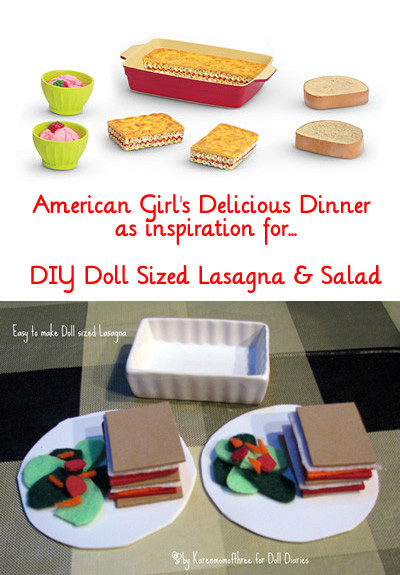 Best ideas about American Girl Crafts DIY
. Save or Pin Doll Craft Easy to Make Doll Sized Lasagna & Salad Now.