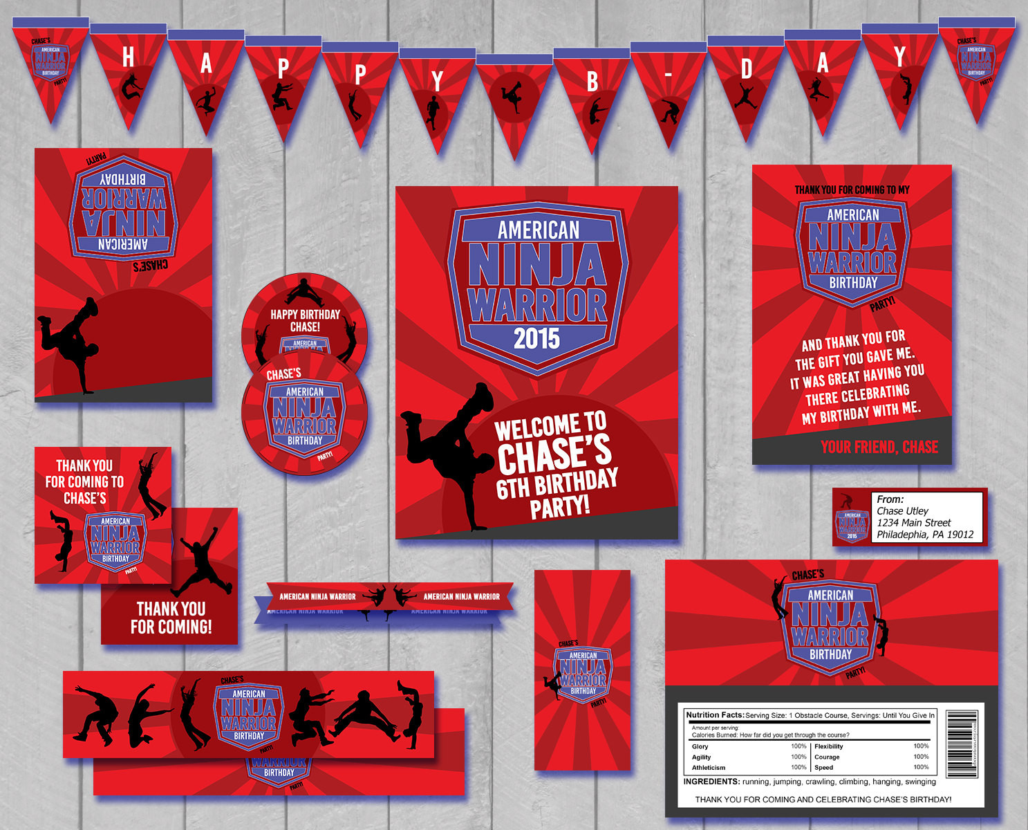 Best ideas about American Ninja Warrior Birthday Party
. Save or Pin American Ninja Warrior Party Package American Ninja Warrior Now.