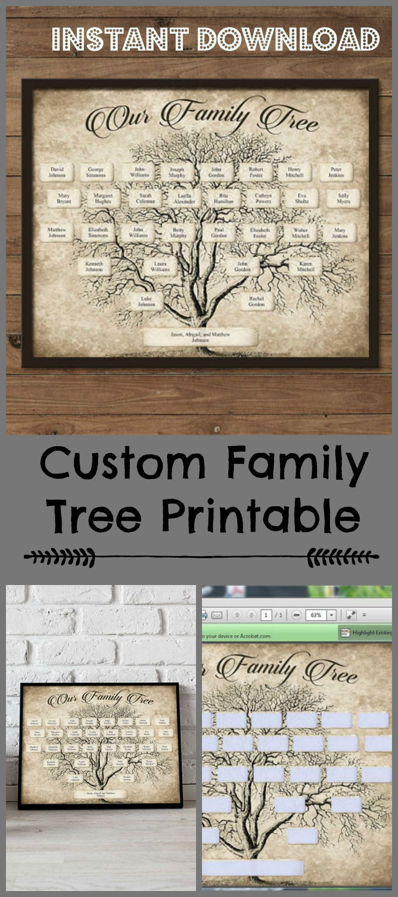 Best ideas about Ancestry Gift Ideas
. Save or Pin Custom Family Tree Printable 5 Generation Template Now.