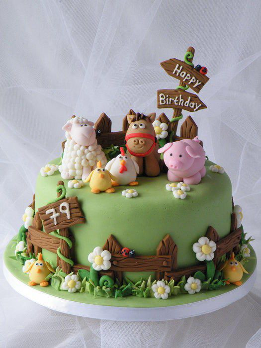 Best ideas about Animal Birthday Cake
. Save or Pin Farm Animals Cake ferma Pinterest Now.