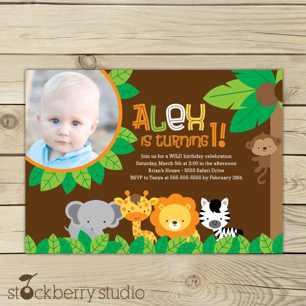 Best ideas about Animal Birthday Invitations
. Save or Pin Jungle Safari Birthday Invitation Printable Jungle Party Now.