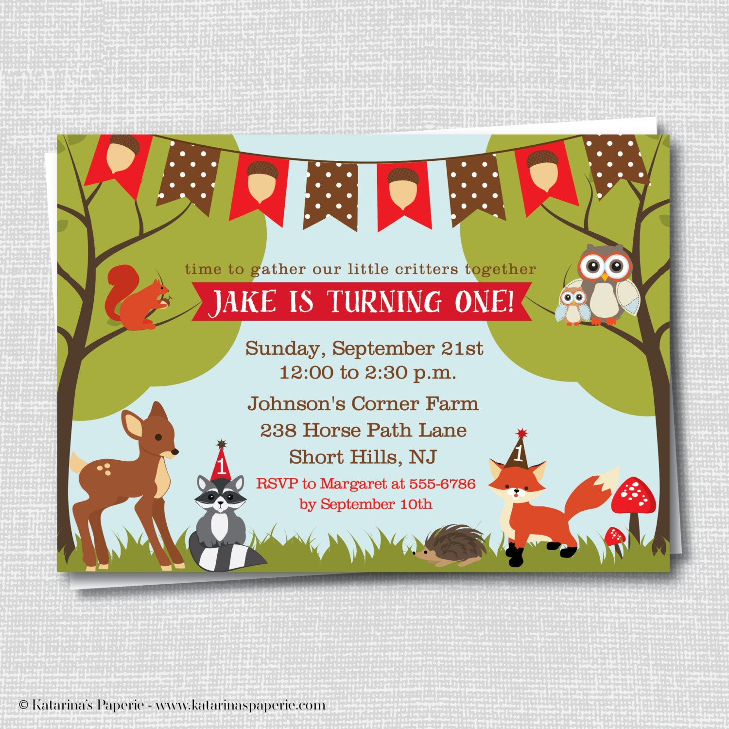 Best ideas about Animal Birthday Invitations
. Save or Pin Woodland Animals Birthday Invitation Woodland by Now.
