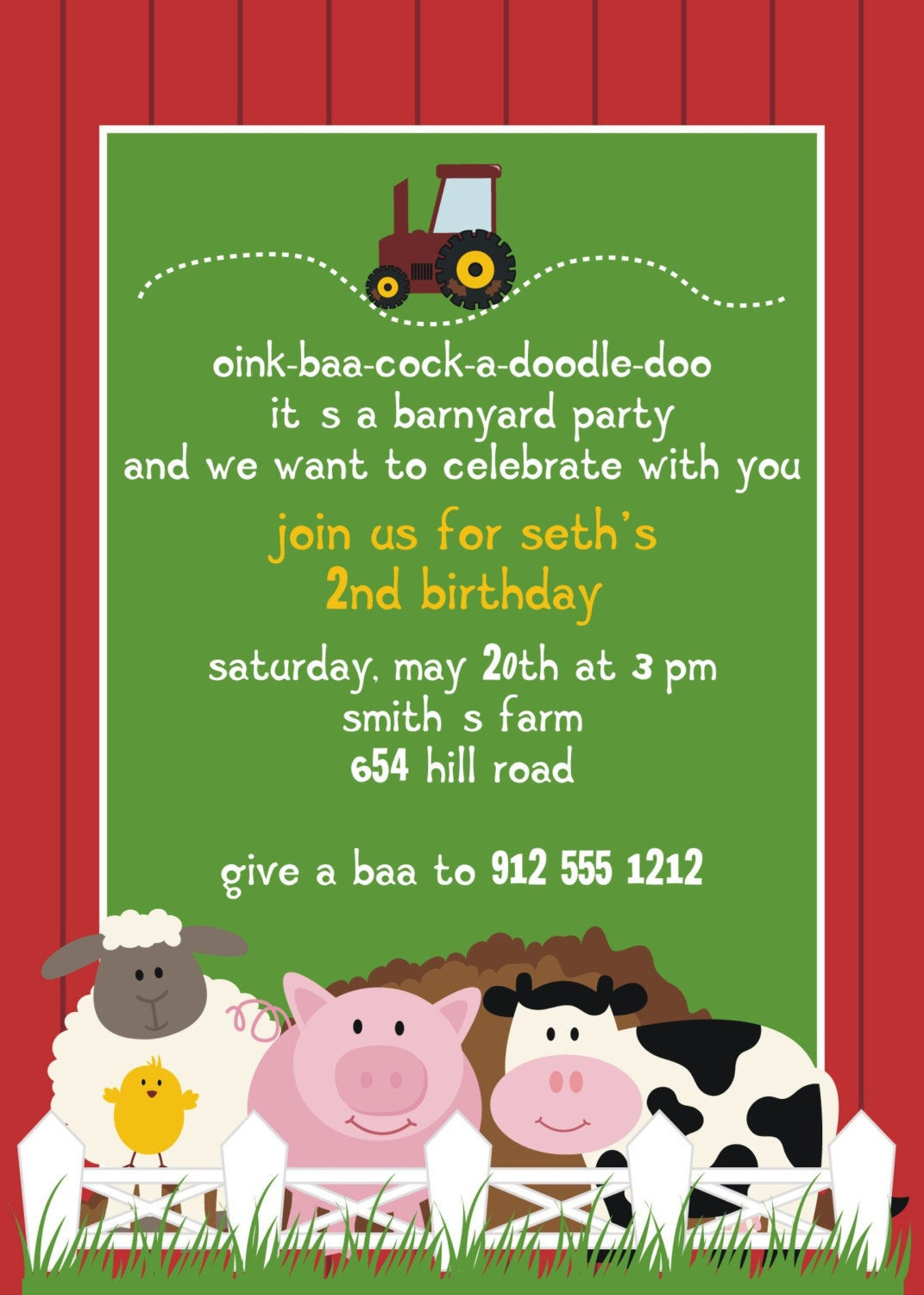 Best ideas about Animal Birthday Invitations
. Save or Pin Farm Animal Birthday Party Invitation Now.