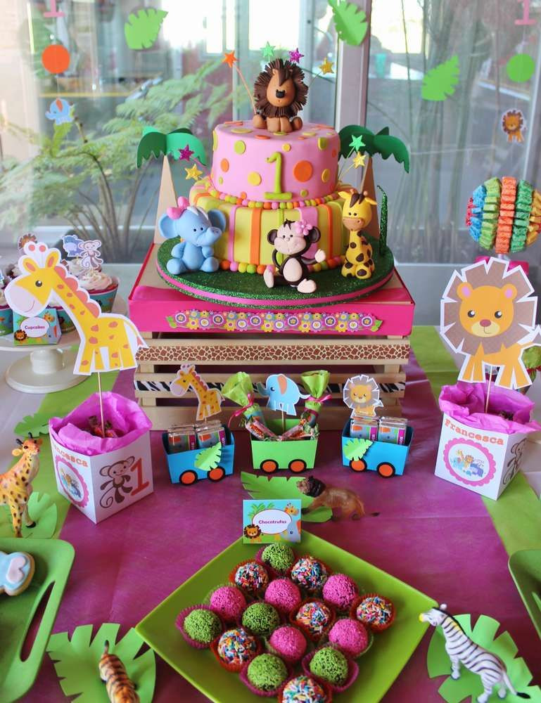 Best ideas about Animal Birthday Party
. Save or Pin Baby Jungle Animals Birthday Party Ideas Now.