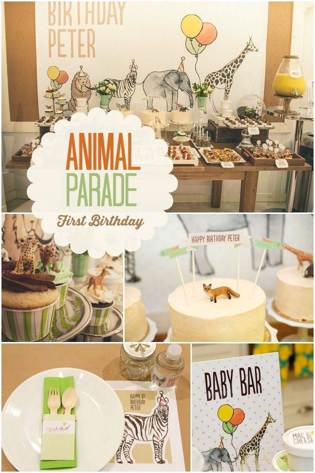 Best ideas about Animal Birthday Party
. Save or Pin 20 Creative First Birthday Party Themes – At Home With Natalie Now.