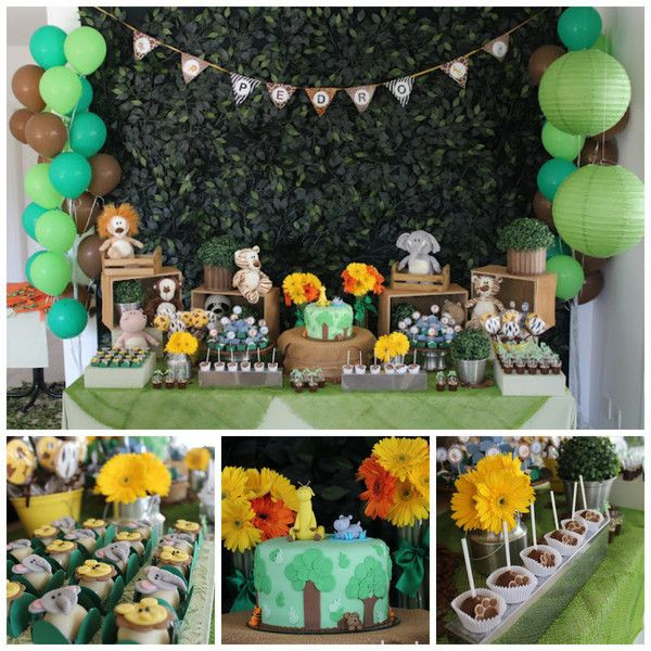 Best ideas about Animals Themed Birthday Party
. Save or Pin Jungle Animal Party – 1st birthday Shower ideas Now.