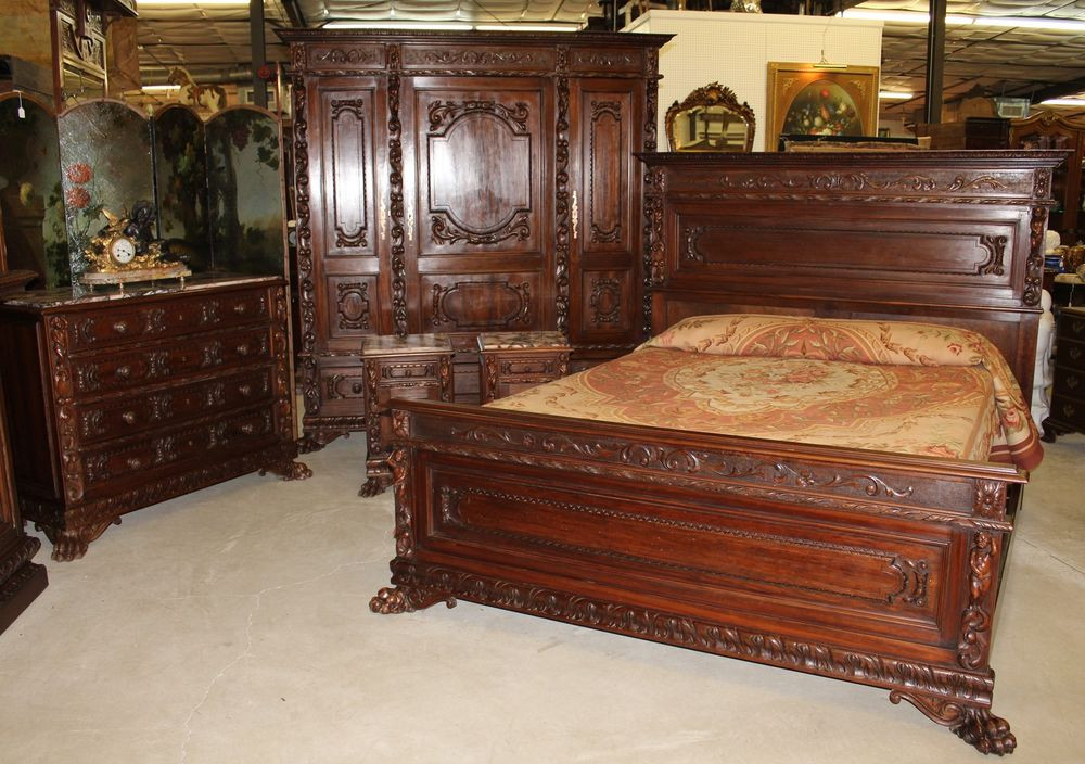 Best ideas about Antique Bedroom Sets
. Save or Pin Antique Carved Italian Walnut Mid 19th Century Five Piece Now.
