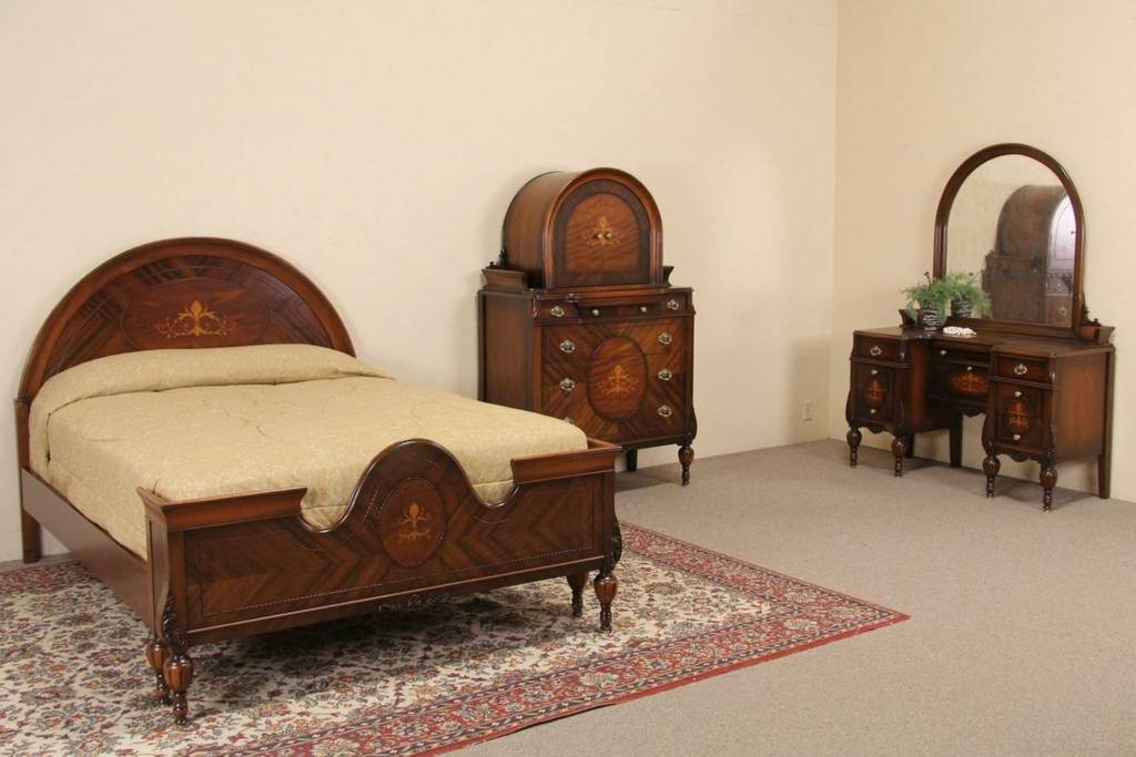 Best ideas about Antique Bedroom Sets
. Save or Pin Marquetry 1920 s Full Size Antique Bedroom Set 3 Pc Now.