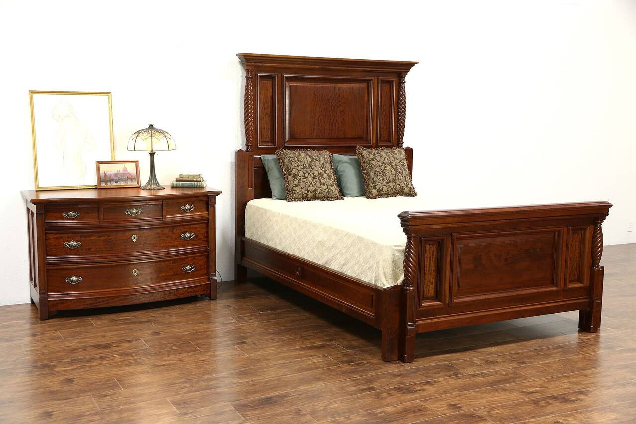 Best ideas about Antique Bedroom Sets
. Save or Pin Queen Size 2 Pc Carved Cherry & Mahogany 1890 Antique Now.