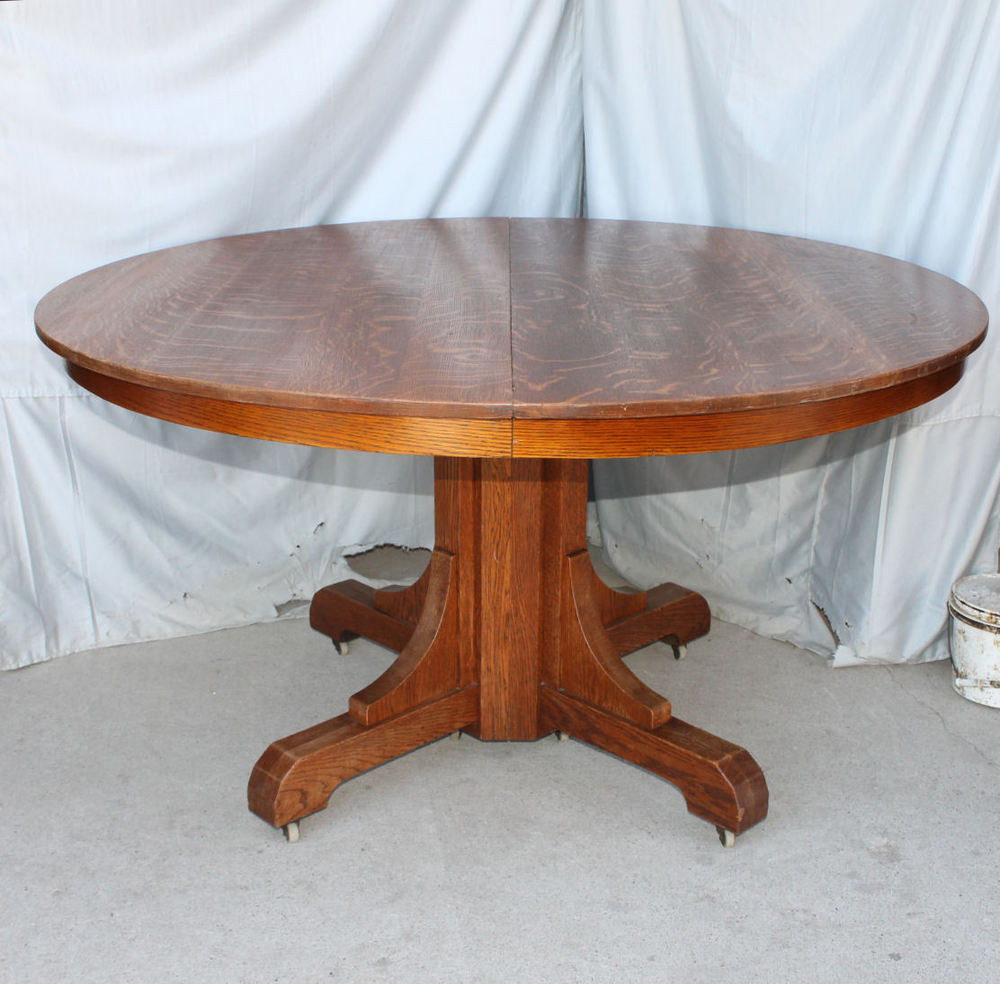 Best ideas about Antique Dining Table
. Save or Pin Antique Mission Oak Dining Round Table Gustav Stickley Now.