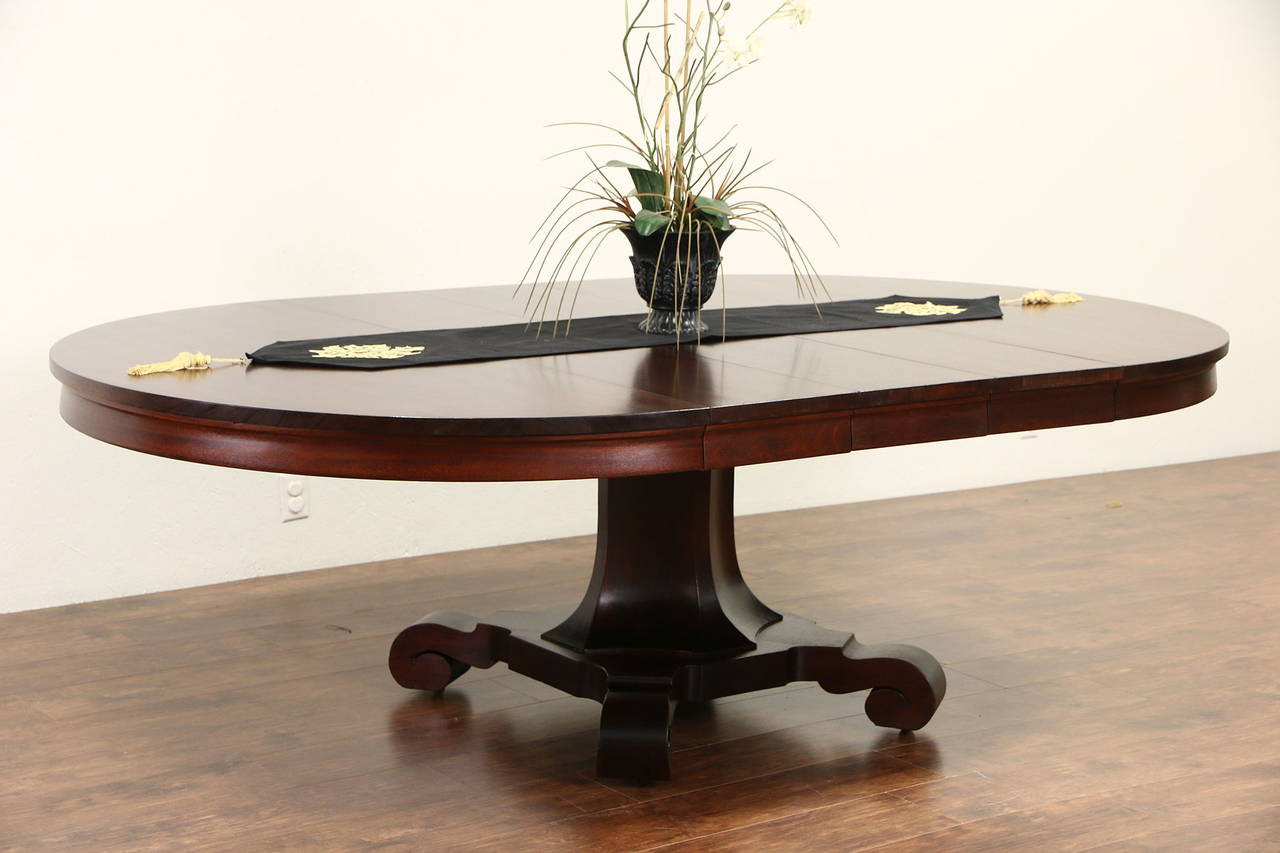 Best ideas about Antique Dining Table
. Save or Pin Empire Mahogany 1900 Antique Round Pedestal Dining Table Now.