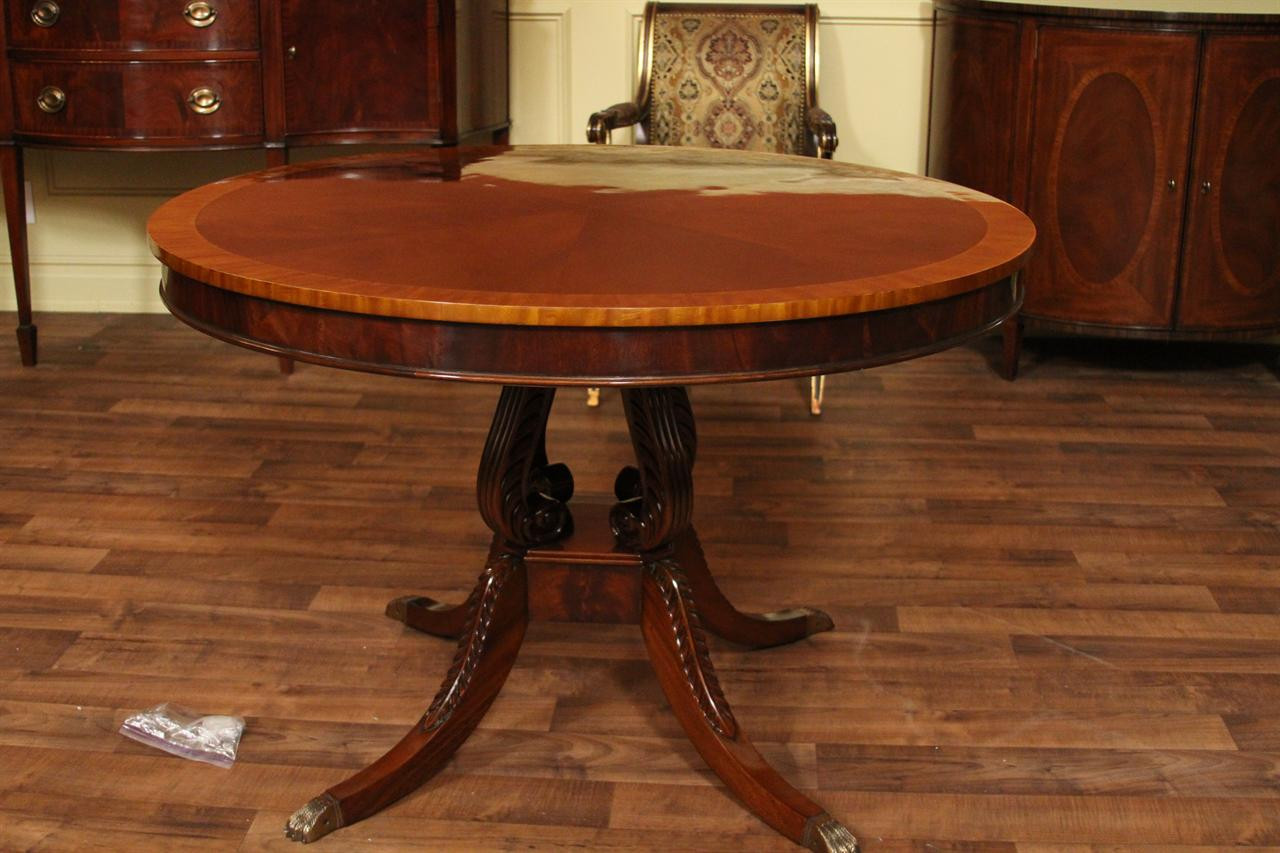 Best ideas about Antique Dining Table
. Save or Pin Round Mahogany Dining table 44" Reproduction Antique Now.