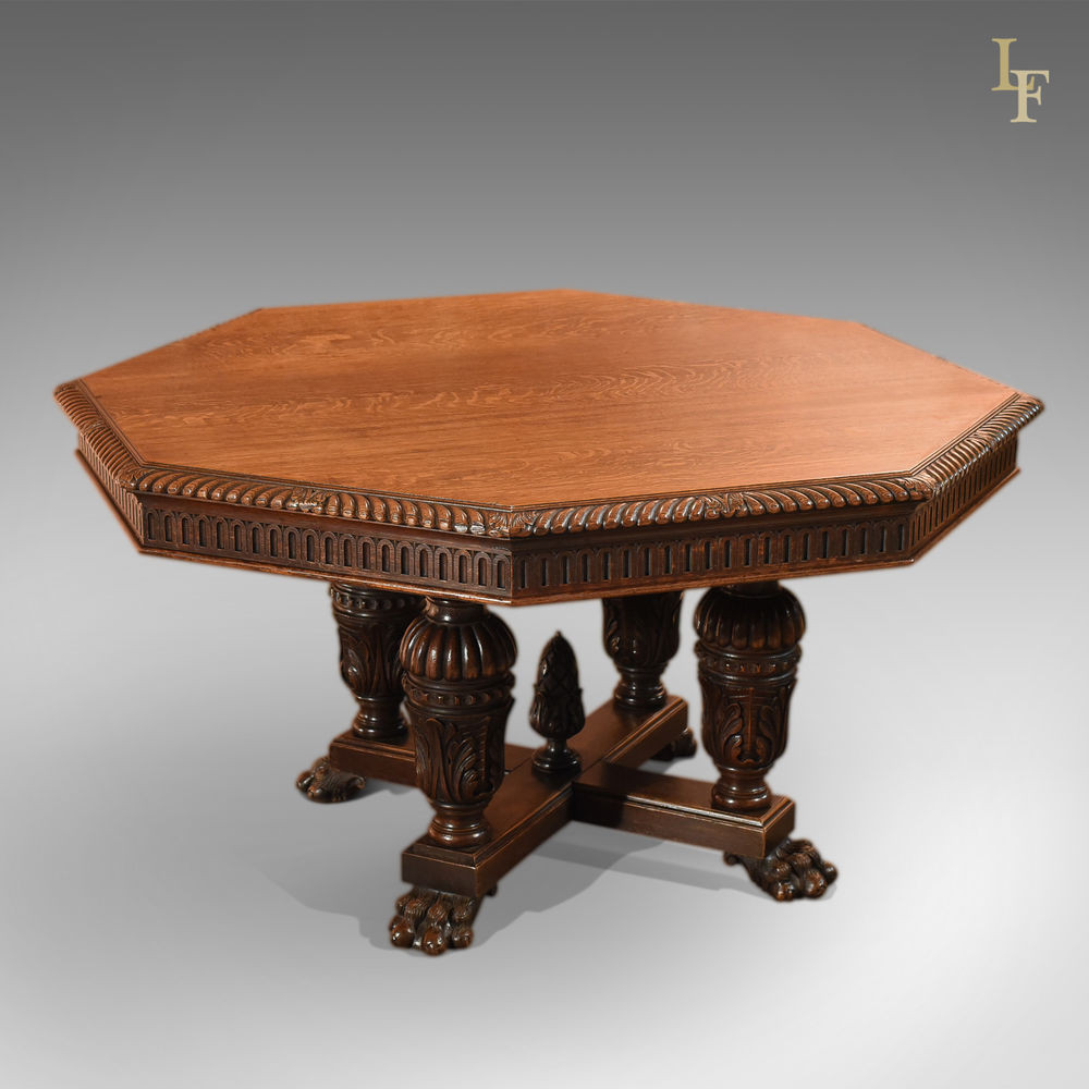 Best ideas about Antique Dining Table
. Save or Pin Antique Dining Table Octagonal Oak Victorian 8 Seater Now.