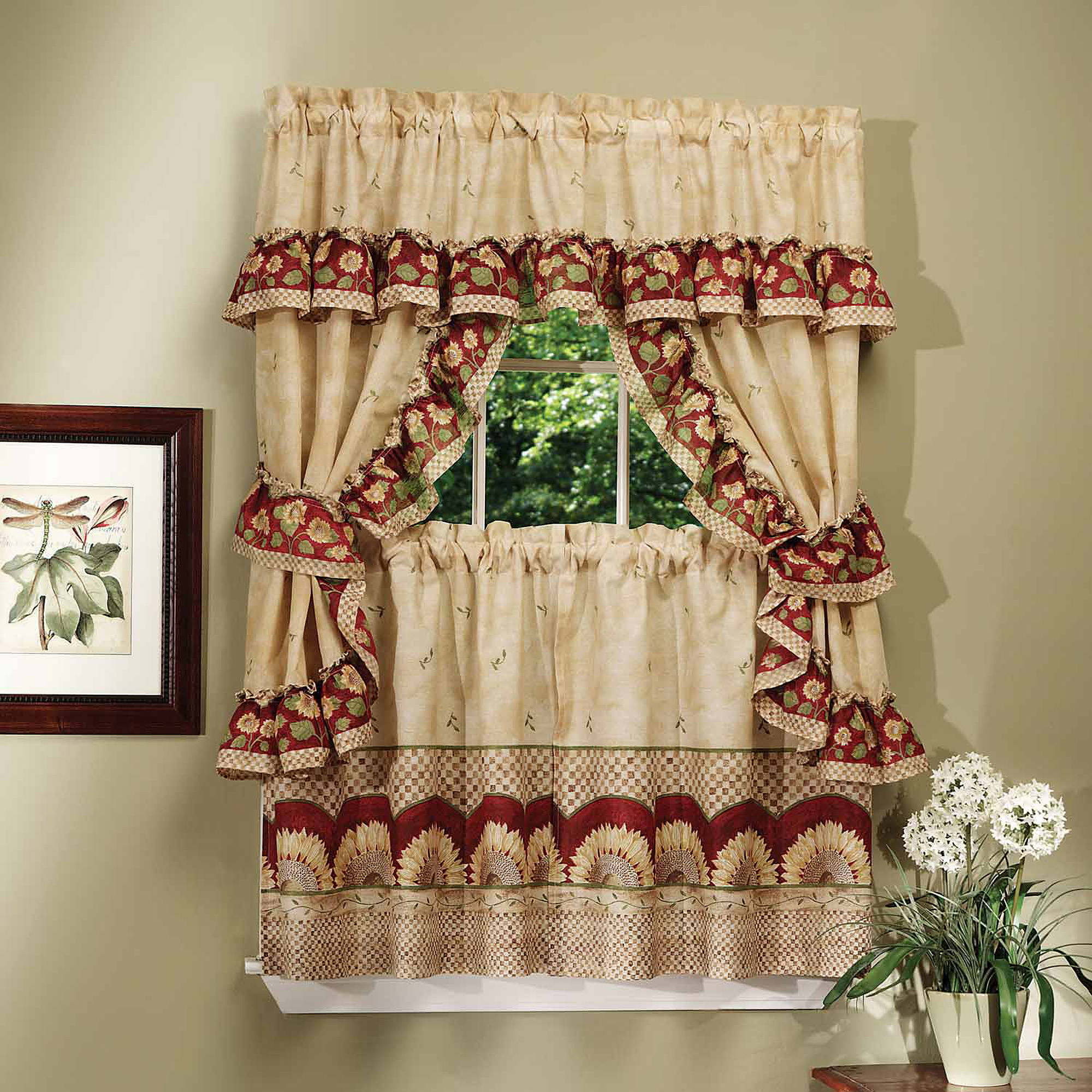Best ideas about Apple Kitchen Decor At Walmart
. Save or Pin Apple Orchard Sheer Voile Kitchen Swag White Walmart Now.