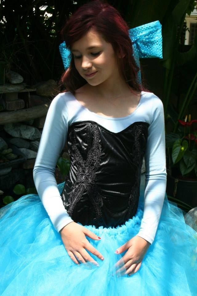 Best ideas about Ariel DIY Costume
. Save or Pin Home made costume diy tutu Light blue leotard cheap Now.
