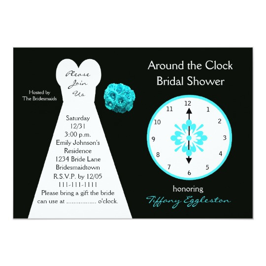 Best ideas about Around The Clock Bridal Shower Gift Ideas
. Save or Pin Around the Clock Bridal Shower Invitations Now.