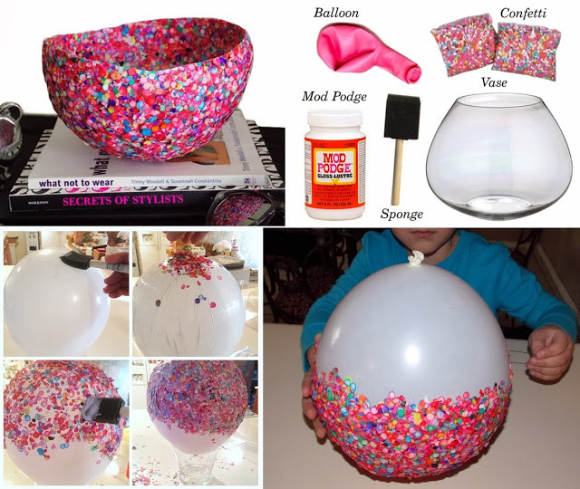 Best ideas about Art And Craft Ideas For Home
. Save or Pin DIY Craft Project– Confetti Bowls Find Fun Art Projects Now.