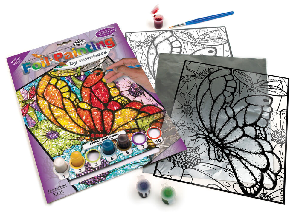 Best ideas about Art And Craft Painting
. Save or Pin BUTTERFLY BUTTERFLIES FOIL PAINTING PAINT BY NUMBERS GLASS Now.