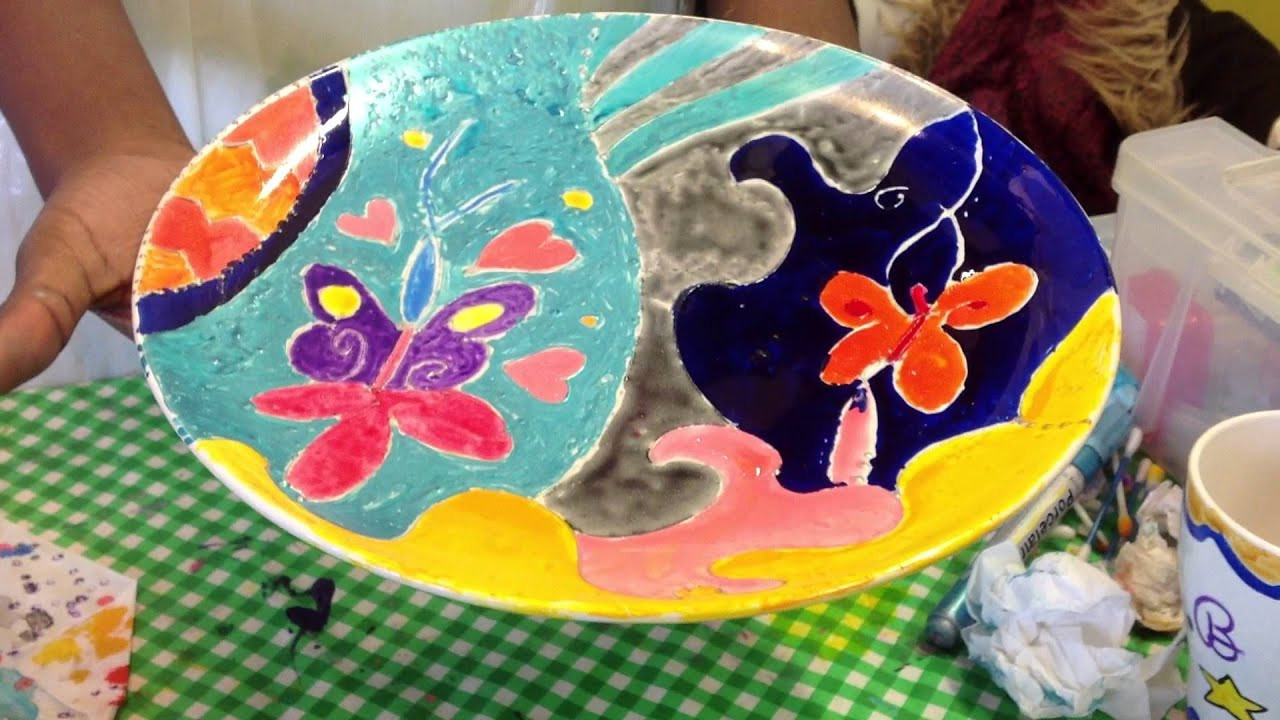 Best ideas about Art And Craft Painting
. Save or Pin Fun kids holiday arts and craft activities ceramic plate Now.
