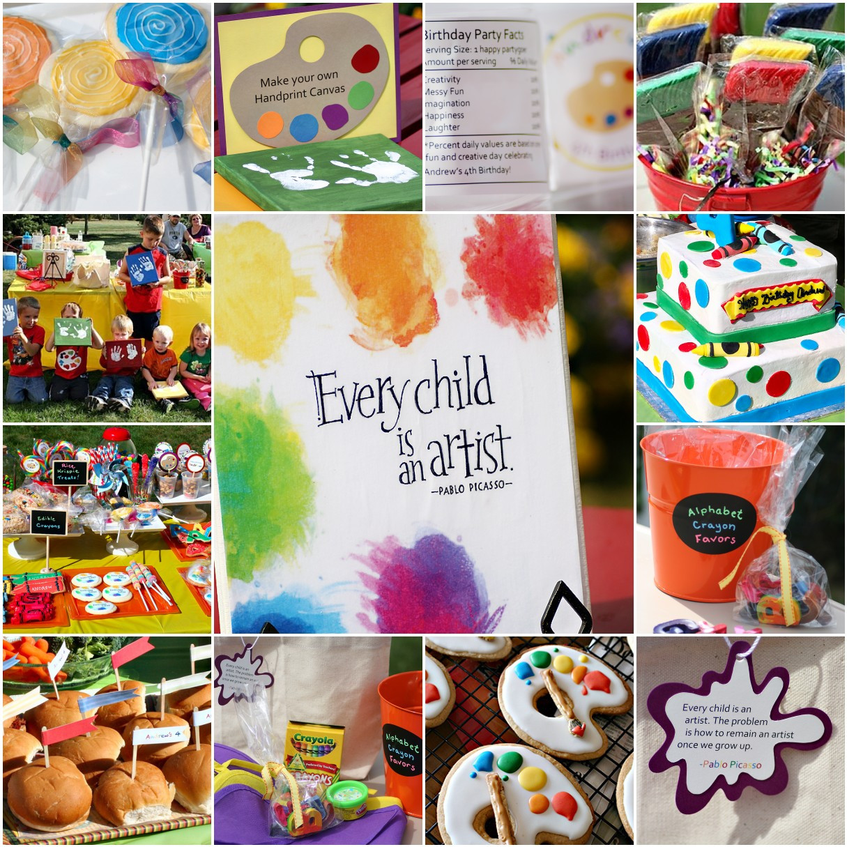 Best ideas about Art Birthday Party
. Save or Pin cutest little things 4th Birthday Little Picasso Art Party Now.