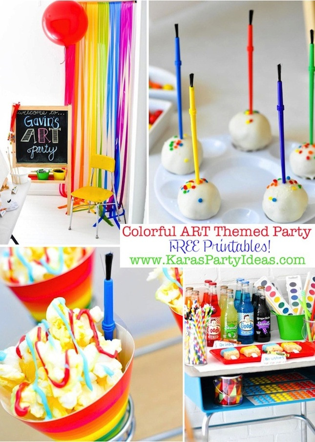 Best ideas about Art Birthday Party Ideas
. Save or Pin Kara s Party Ideas Colorful Art Party with tons of ideas Now.