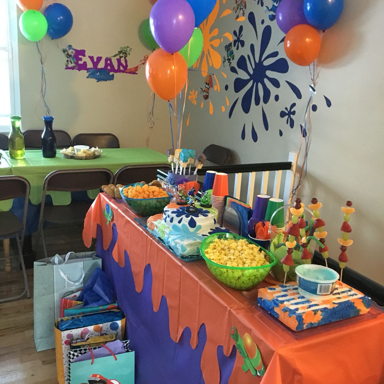 Best ideas about Art Birthday Party Ideas
. Save or Pin Splatoon birthday party Drew paint splats on color card Now.