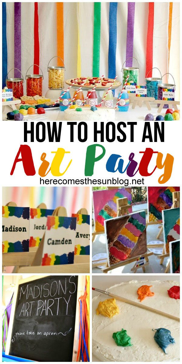 Best ideas about Art Birthday Party
. Save or Pin How to Host an Art Birthday Party Now.