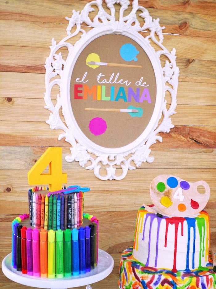 Best ideas about Art Birthday Party
. Save or Pin Kara s Party Ideas Colorful Art Studio Birthday Party Now.