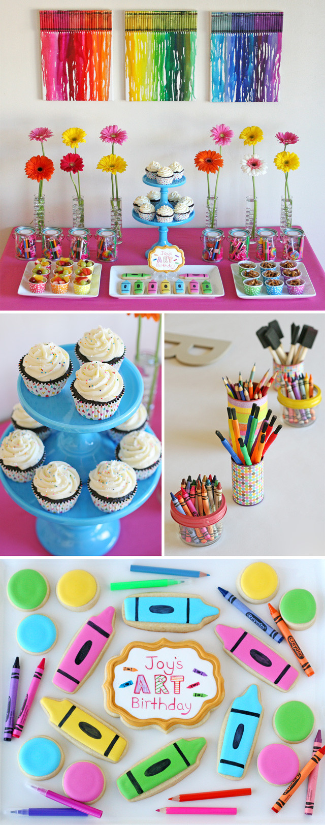 Best ideas about Art Birthday Party
. Save or Pin Rainbow Art Birthday Party – Glorious Treats Now.