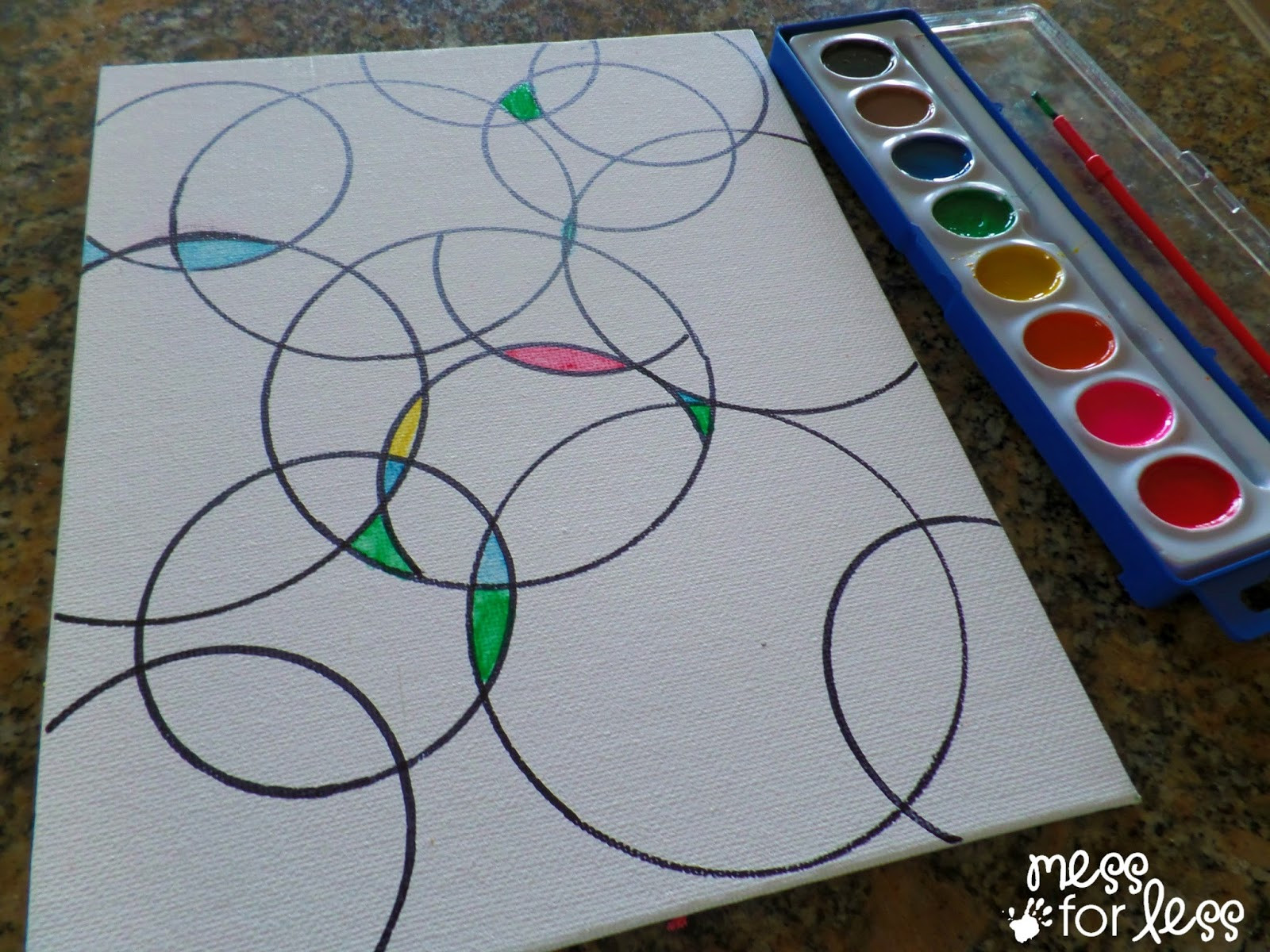 Best ideas about Art Projects Ideas
. Save or Pin Watercolor Circle Art Mess for Less Now.