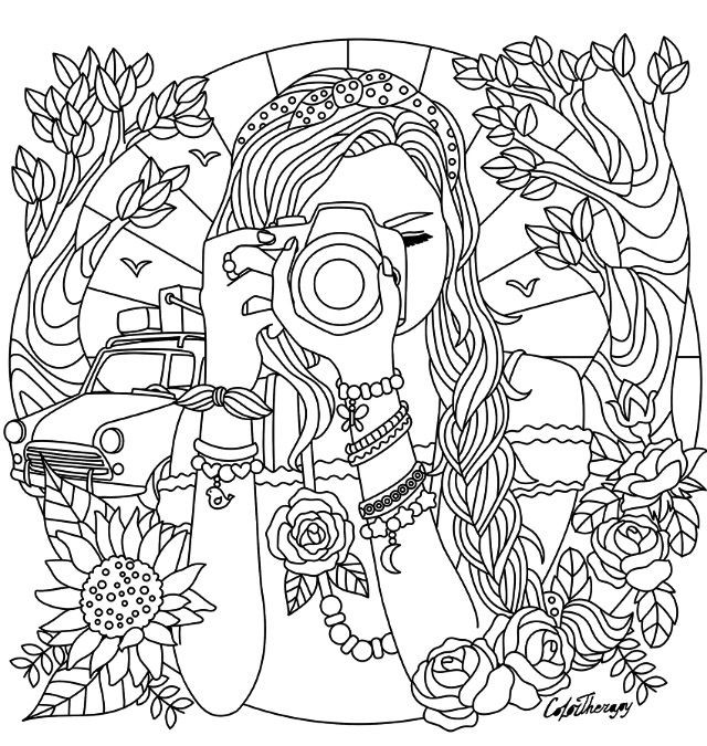 Best ideas about Art Therapy Coloring Pages For Boys
. Save or Pin Camera Coloring Pages Girl With A Camera Coloring Page Now.
