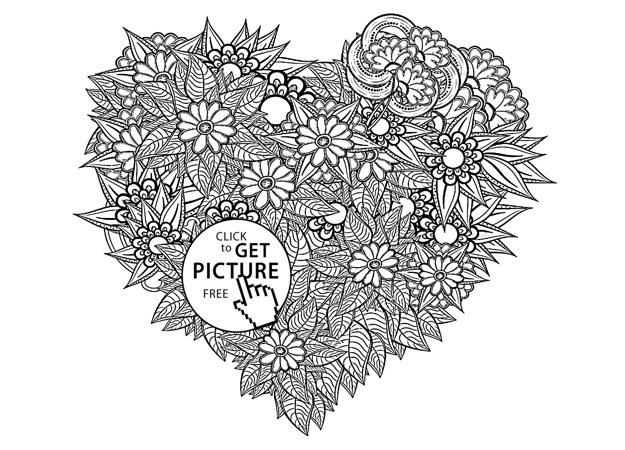 Best ideas about Artful Flower Heart Coloring Sheets For Girls Flowers
. Save or Pin 49 Flowers And Hearts Coloring Pages Pretty Hearts And Now.