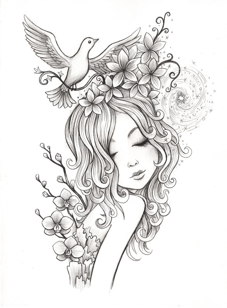 Best ideas about Artful Flower Heart Coloring Sheets For Girls Flowers
. Save or Pin Spirals ink on paper 11 x 14 ©Jeremiah Ketner Now.