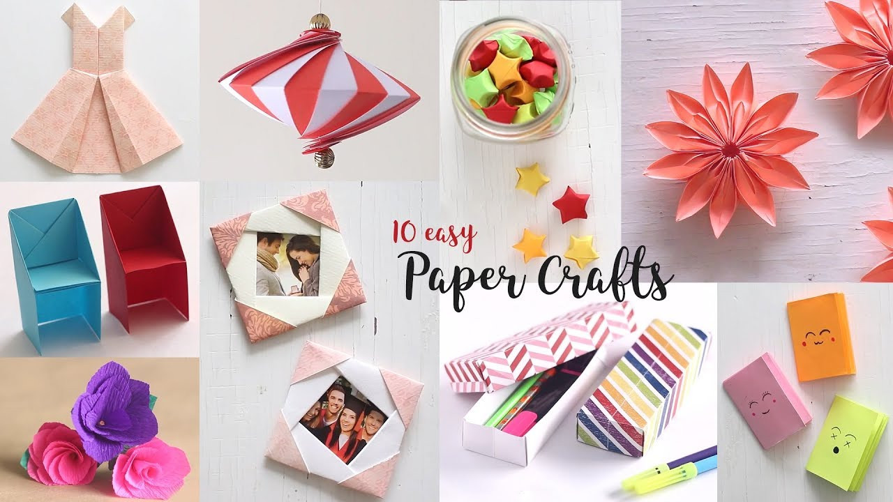 Best ideas about Arts And Crafts Gifts
. Save or Pin 10 Easy Paper Crafts pilation DIY Craft Ideas Now.