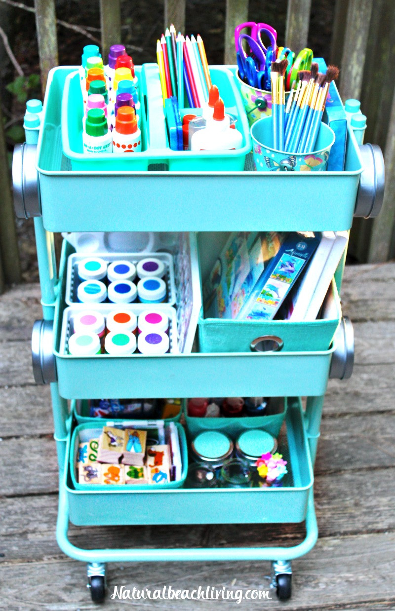 Best ideas about Arts And Crafts
. Save or Pin How to Set Up a Kids Arts Crafts Cart Natural Beach Living Now.